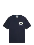Scotch & Soda - Front And Back Artwork Relaxed-Fit T-Shirt - L&uuml;hikeste varrukatega - L