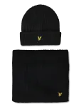 Lyle & Scott - Waffle Scarf And Beanie Set - Kootud m&uuml;tsid - ONE SIZE