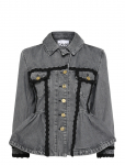 Ganni - Rigid Denim Jacket - L&uuml;hikesed teksap&uuml;ksid - 38
