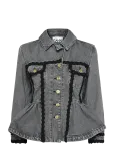 Ganni - Rigid Denim Jacket - L&uuml;hikesed teksap&uuml;ksid - 38