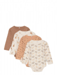 Pippi - Body Ls Ao-Printed (4-Pack) - Pikkade varrukatega - 92