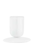 K&auml;hler - Hammersh&oslash;i Block Candle Holder H9.5 White - K&uuml;&uuml;nlajalad - H9.5CM