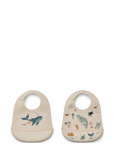 Liewood - Tilda Printed Bib 2-Pack - Varrukateta pudip&otilde;lled - ONE SIZE