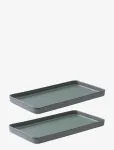 Aida - Raw Rectangular Dish 2-Pack - Serveerimisvaagnad - 34X18X2.5CM