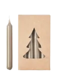 Broste Copenhagen - Glossy Christmas Tree Candle - Taper Candles - ONE SIZE