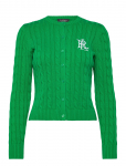 Lauren Ralph Lauren - Cable-Knit Cotton Cardigan - Kardiganid - XS