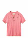 Copenhagen Colors - Rib Knitted Polo - L&uuml;hikeste varrukatega polos&auml;rgid - 92
