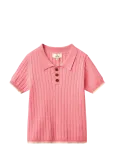 Copenhagen Colors - Rib Knitted Polo - L&uuml;hikeste varrukatega polos&auml;rgid - 92