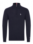 U.S. Polo Assn. - Kevin Reg Lw Hz Uspa M Knit - Poolpika lukuga džemprid - XL