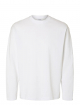 Selected - Slhlooseoscar Ls O-Neck Tee Noos - Pikkade varrukatega - XXL