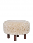 House Nordic - Bina - Pouf, Light Brown &Oslash;50X33 Cm - Taburetid ja pingid - ONE SIZE
