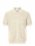 Selected - Slhpalo Ss Knit Crochet Polo Cardigan - Kardiganid - S