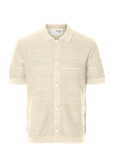 Selected - Slhpalo Ss Knit Crochet Polo Cardigan - Kardiganid - S