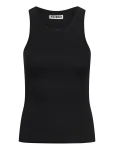 Weekday - Fitted Rib Tank Top - Varrukateta - XXS