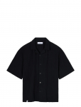 Edwin - Saga Shirt Ss - Black - L&uuml;hikeste varrukatega s&auml;rgid - S