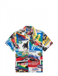 Polo Ralph Lauren - Classic Fit Racing-Print Camp Shirt - Vabaaja s&auml;rgid - M