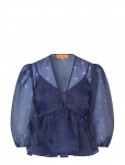 STINE GOYA - 1608 Organza, Long Sleeve Bow Top - L&uuml;hikeste varrukatega - XL