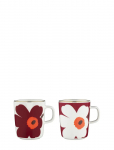 Marimekko Home - Juhla Unikko Mug 2,5 Dl 2 Pcs - Kohvitassid - 25 CL