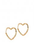 Enamel Copenhagen - Organic Heart Medium Hoops - R&otilde;ngad - ONE SIZE