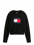 Tommy Jeans - Tjw Melange Flag Sweater Rib Ext - Džemprid - XS