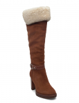 Lauren Ralph Lauren - Tasha Suede & Shearling Tall Heel Boot - P&otilde;lveni saapad - 37