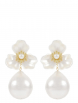 SN&Ouml; Of Sweden - Sn&ouml; Icon Flower Ear G/White - Onesize - Needid - ONE SIZE