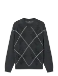 Mads N&oslash;rgaard - Comfy Wool Adam Argyle Knit - Pulloverid - S