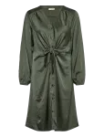 FREE/QUENT - Dress From Freequent In A Beautiful Satin Material. The Dress Has Long Sleeves, - P&otilde;lveni ja midi - XL