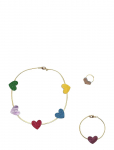 Mimi & Lula - Jewellery Set - Heart Gold - Ehted ja aksessuaarid - ONE SIZE