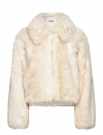 Monki - Chunky Zip Faux Fur Jacket - Kunstkarusnahk - XS