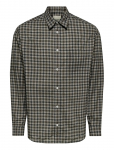 ONLY & SONS - Onsbali Poplin Checked Rlx Fit L/S Shirt - Ruudulised s&auml;rgid - XL