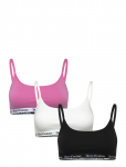 Juicy Couture - 3 Pack Cotton Ren Scoop Bralette - Braletid - S