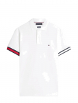 Tommy Hilfiger - Rwb Cuff Liquid Cotton Slim Polo - L&uuml;hikeste varrukatega - XL