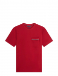 Tommy Hilfiger - Global Stripe Pique Pocket Tee - L&uuml;hikeste varrukatega - M