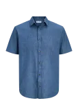 Jack & Jones - Jjesummer Linen Blend Shirt S/S Sn - L&uuml;hikeste varrukatega s&auml;rgid - XL