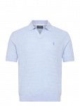 Polo Ralph Lauren - Cotton-Linen Polo-Collar Sweater - L&uuml;hikeste varrukatega kootud polos&auml;rgid - XS