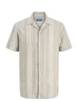 Jack & Jones - Jprblusummer Lin. Blen Dobby Ss Shirt Sn - Vabaaja s&auml;rgid - XL