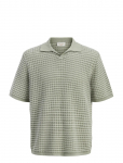 Jack & Jones - Jornantucket Knit Split Neck Polo Sa26 - L&uuml;hikeste varrukatega kootud polos&auml;rgid - XXL