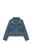 Nudie Jeans - Britta Jacket Orange Painter Mid Blue - L&uuml;hikesed teksap&uuml;ksid - S