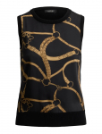 Lauren Ralph Lauren - Belting-Print Sleeveless Sweater - Varrukateta - XL