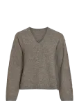 Vila - Viliga L/S Rev V-Neck Knit Top - Noos - Džemprid - XS