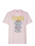 Ganni - Washed Jersey Long-Sleeve T-Shirt - L&uuml;hikeste varrukatega - XXS