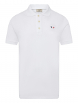 Maison Kitsune - Tricolor Fox Patch Classic Polo - L&uuml;hikeste varrukatega kootud polos&auml;rgid - XS