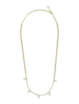 SN&Ouml; Of Sweden - Largo Pearl Charm Neck 2 40-45 G/White - Onesize - Kett-kaelakeed - ONE SIZE