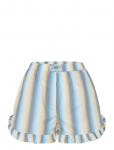 Ganni - Multicolour Ombre Stripe Ruffle Shorts - Vabaaja l&uuml;hikesed p&uuml;ksid - 42
