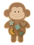 JaBaDaBaDo - Monkey Puzzle - Puidust pusled - ONE SIZE