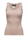 Rosemunde - Rwbabette Silk Sl U-Neck Long Lace Top - Varrukateta - XS
