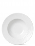 Lyngby Porcel&aelig;n - Rhombe Dyb Tallerken - Supitaldrikud - &Oslash; 24.5 CM