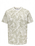 ONLY & SONS - Onsperry Life Reg Leaf Aop Ss Tee Noos - L&uuml;hikeste varrukatega - XS