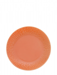 Aida - Confetti Apricot Dessert Tall. M/Relief Porcel&aelig;n 1 Stk 21 Cm. - V&auml;ikesed taldrikud - ONE SIZE x 21.8